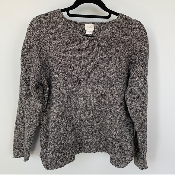 Alps Brown Tone Sweater Long Sleeve Size M - Picture 1 of 6